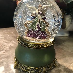 Beautiful Home for Christmas snow globe with music box.